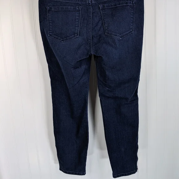 JESSICA SIMPSON Skinny Crop Ankle Zip Jeans Sz 30 - Picture 6 of 11
